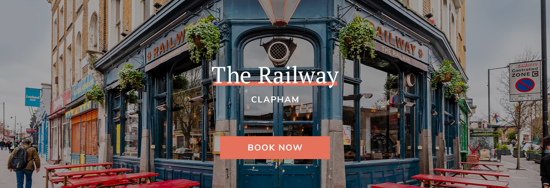 Enjoy a meal at your local pub at The Railway in London